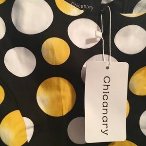 Below the knee polka dots dress